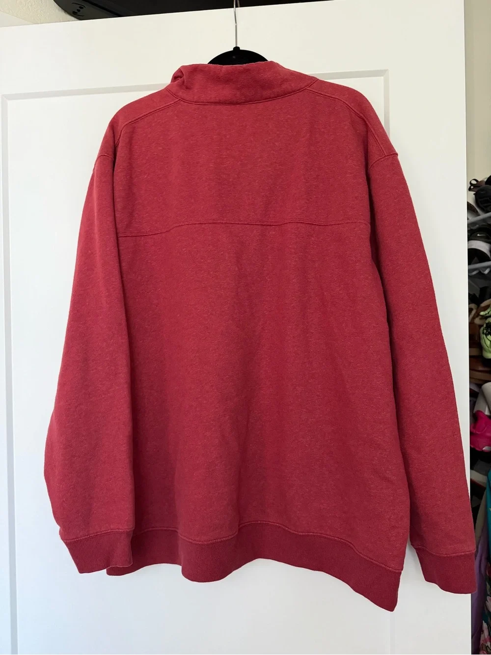 Columbia Men's Great Hart Mountain Half Zip Red Jasper Heather size xxl